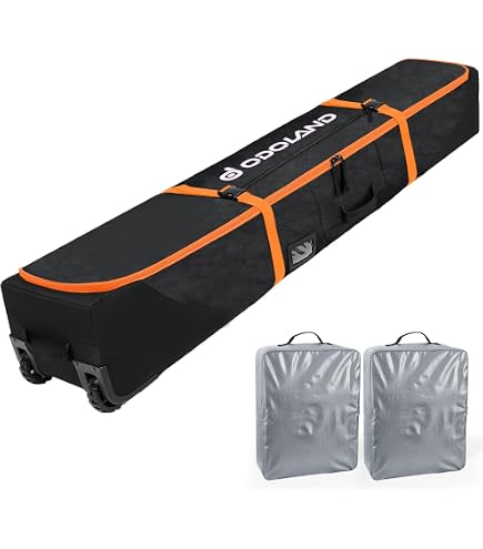 Amazon.com: High Sierra Wheeled Ski/Snowboard Combo, Black/Zest